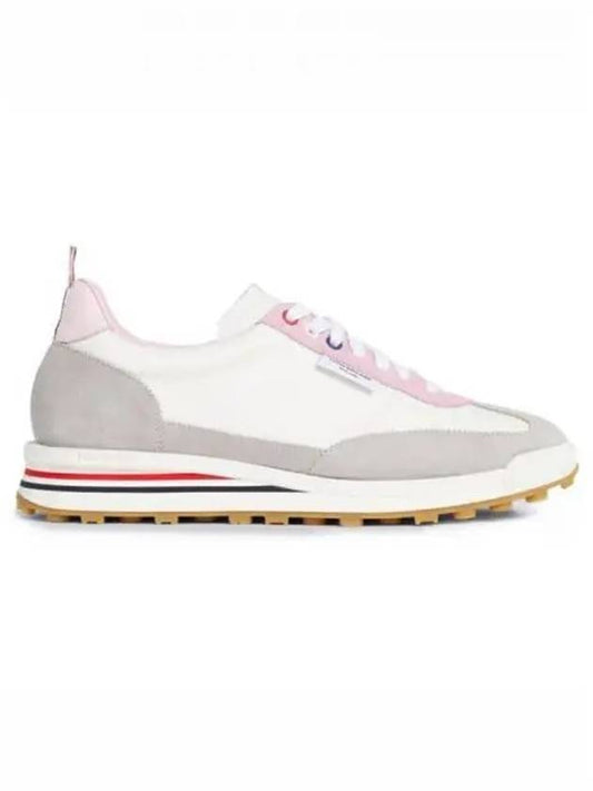 Tech Runner Low Top Sneakers White Pink - THOM BROWNE - BALAAN 2