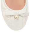 Quilted Cannage Calfskin Ballerina Flat Off White - DIOR - BALAAN 5