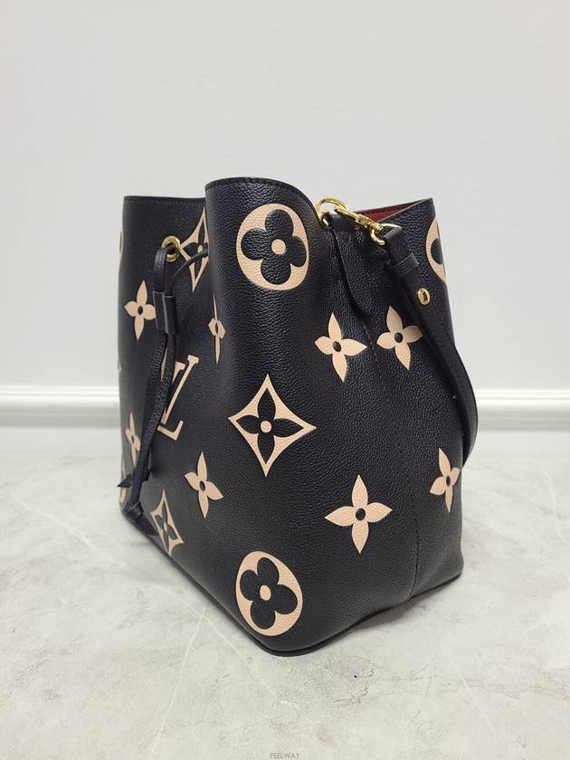 Used luxury goods Louis It MM Black Beige Bicolor Empreinte Neonoe Bucket Bag - LOUIS VUITTON - BALAAN 3