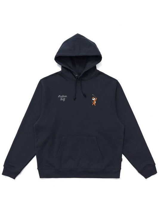 Tiger Collection Bucket Hoodie NAVY - MALBON GOLF - BALAAN 1