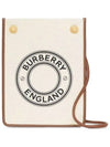 logo print mini cross bag ivory - BURBERRY - BALAAN.
