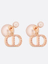 Tribales Pearls Crystals Earrings Pink Gold - DIOR - BALAAN 2