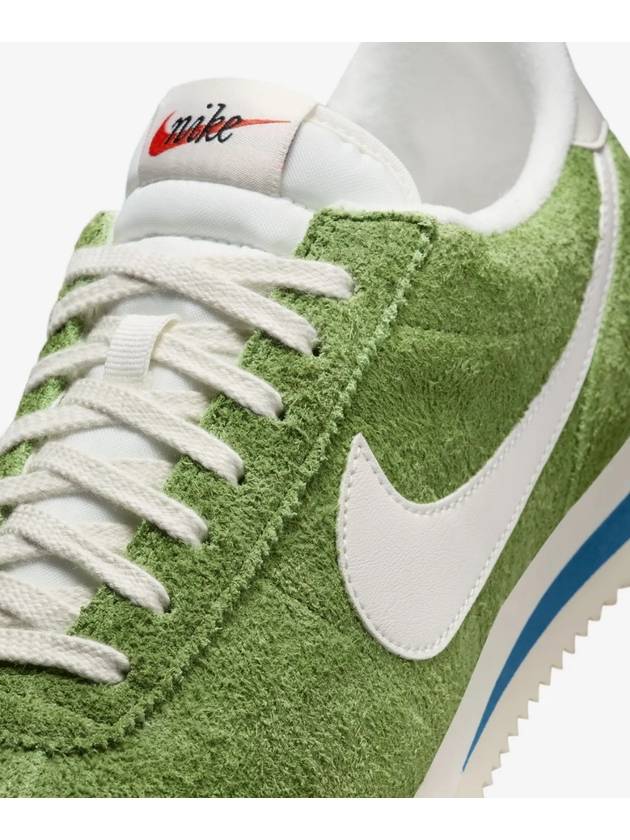 Cortez Low Top Sneakers Green Suede - NIKE - BALAAN 8