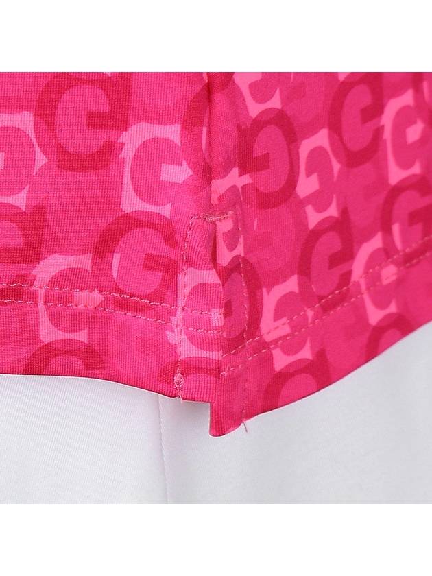 Women's Mini GS Jersey Short Sleeve Polo Shirt Pink - G/FORE - BALAAN 9