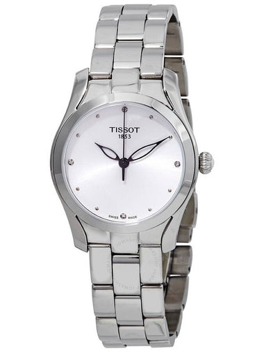 Tissot T-Wave Diamond Silver Dial Ladies Watch T112.210.11.036.00 - TISSOT - BALAAN 1