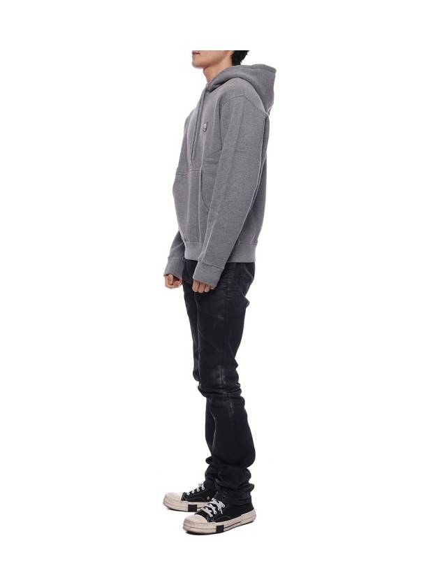 Bold Fox Head Patch Comfort Hoodie Grey - MAISON KITSUNE - BALAAN 5