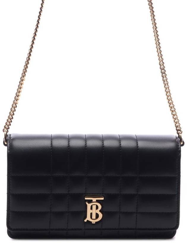 Lola Gold Logo Quilted Mini Cross Bag Black - BURBERRY - BALAAN 3