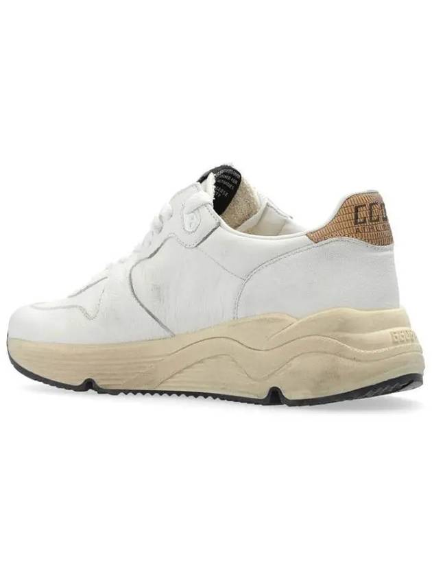 Running Sole Sports Low Top Sneakers Gold White - GOLDEN GOOSE - BALAAN 4