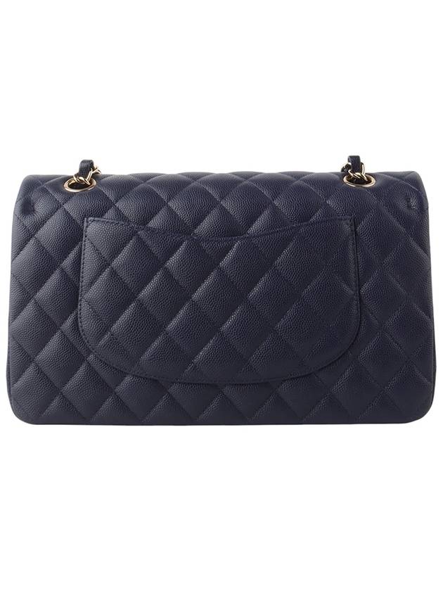 A01112 Caviar Classic 2 55 Medium Gold Chain Shoulder Bag Navy Department Store Invoice 34276 1 - CHANEL - BALAAN 3