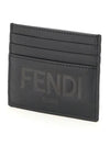 Stamp Logo Card Wallet Black - FENDI - BALAAN 3