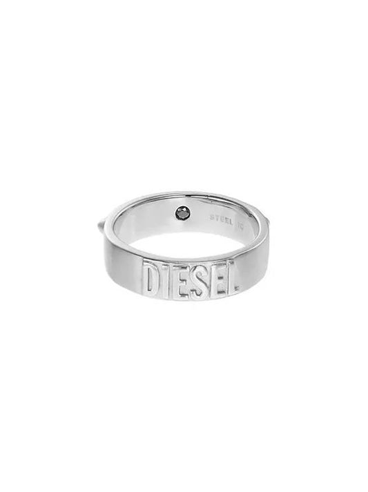 Band Stainless Steel Ring Silver - DIESEL - BALAAN 1