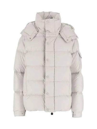 MAYA 70 logo patch padded jacket light gray 1A001 69 54A81 90D - MONCLER - BALAAN 2