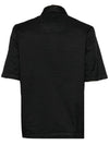 Microweave Laminated Lettering Logo Short Sleeve Shirt Black - CP COMPANY - BALAAN 3