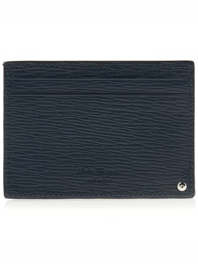 Ferragamo Men's ID Gancini Card Holder 66 A061 DEEP OCEAN 0744849 - SALVATORE FERRAGAMO - BALAAN 3