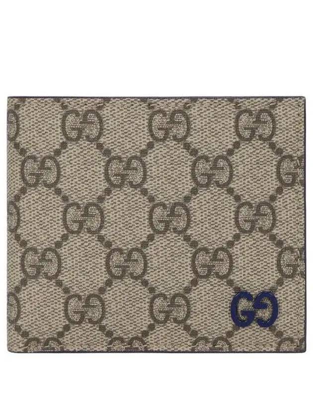 Logo GG Supreme Canvas Half Wallet Beige - GUCCI - BALAAN 2