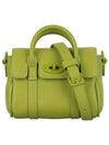 Micro Classic Grain Bayswater Leather Tote Bag Green - MULBERRY - BALAAN 2