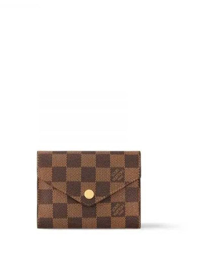 Victorine Damier Half Wallet Brown Red - LOUIS VUITTON - BALAAN 2