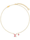 LV Iconic Enamel Necklace Gold - LOUIS VUITTON - BALAAN 2