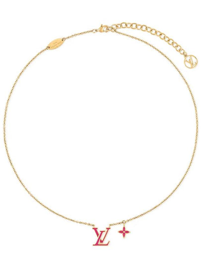 LV Iconic Enamel Necklace Gold - LOUIS VUITTON - BALAAN 2