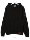 8 year old size black wappen round sweatshirt hood 741661640 - STONE ISLAND - BALAAN 4