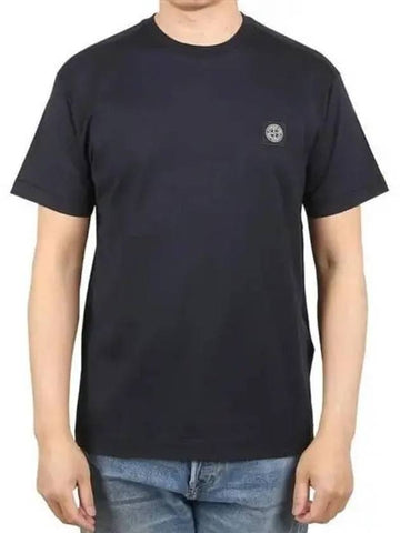 Logo patch cotton t shirt 271356 - STONE ISLAND - BALAAN 1