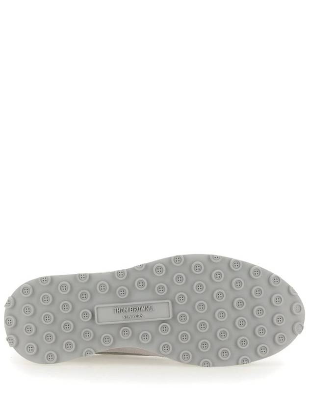 Vitello Alumni Trainer Caprede Low Top Sneakers Grey - THOM BROWNE - BALAAN 7