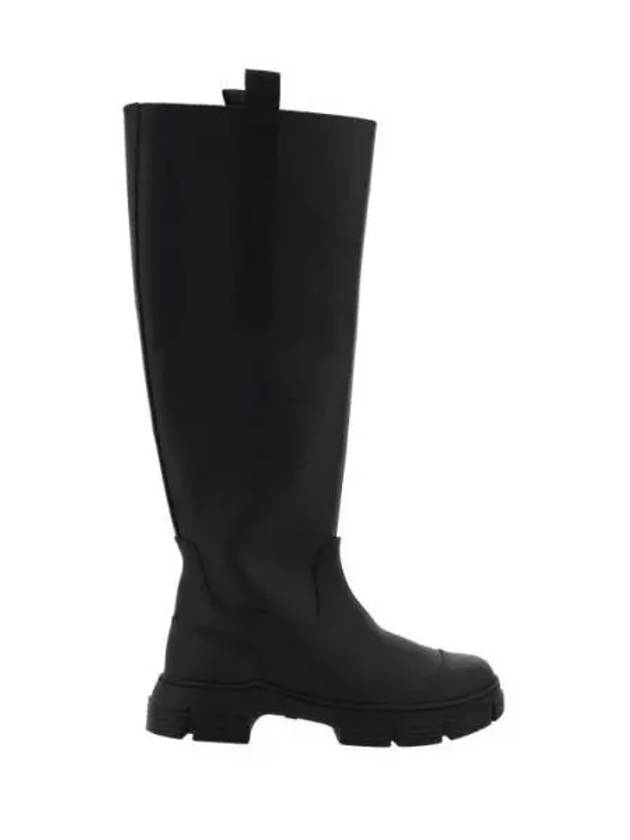 Country Rubber Rain Boots Black - GANNI - BALAAN.