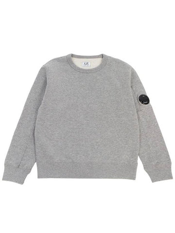 Kids U16 Basic Fleece Lens Sweatshirt Grey - CP COMPANY - BALAAN 1