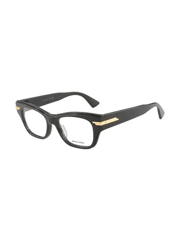 Eyewear Gold Detail Square Eyeglasses Black - BOTTEGA VENETA - BALAAN 4