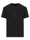 Logo Print Short Sleeve T-Shirt Black - GIVENCHY - BALAAN 2