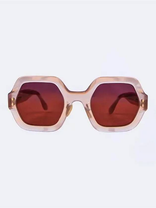 Nude oversized sunglasses 204116 FWM - ISABEL MARANT - BALAAN 1