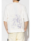 Shadow Project Graphic Interlock Mako Cotton Short Sleeve T-Shirt White - STONE ISLAND - BALAAN 3