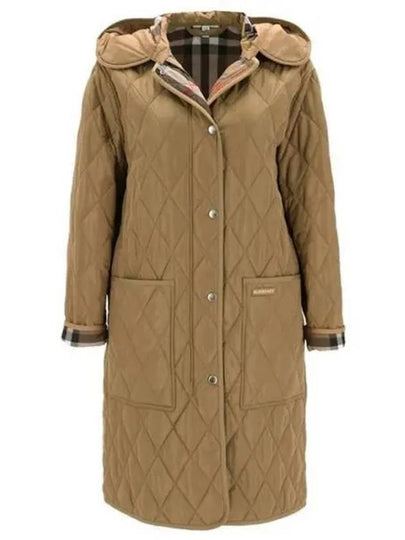 Parkgate Long Hooded Padding Beige - BURBERRY - BALAAN 2