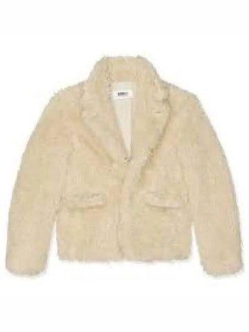 MM6 Maison Margiela Fake Fur High Neck Jacket Beige S52BN0118S25601212 1238577 - MAISON MARGIELA - BALAAN 1