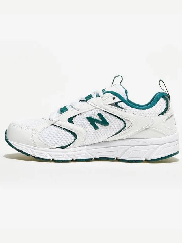 408 Low Top Sneakers White Green - NEW BALANCE - BALAAN 6