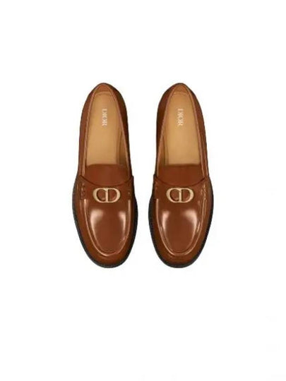 Granville CD Logo Leather Loafers Middle Brown - DIOR - BALAAN 2