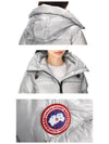 Women's Cypress Short Padded Puffer Jacket Silver Birch - CANADA GOOSE - BALAAN.