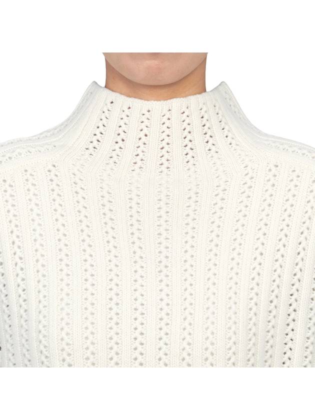 Hodeida Crop Knit Top White - MAX MARA - BALAAN 7