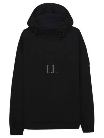 Ghost Piece Cotton Fleece Hoodie Black - STONE ISLAND - BALAAN 2