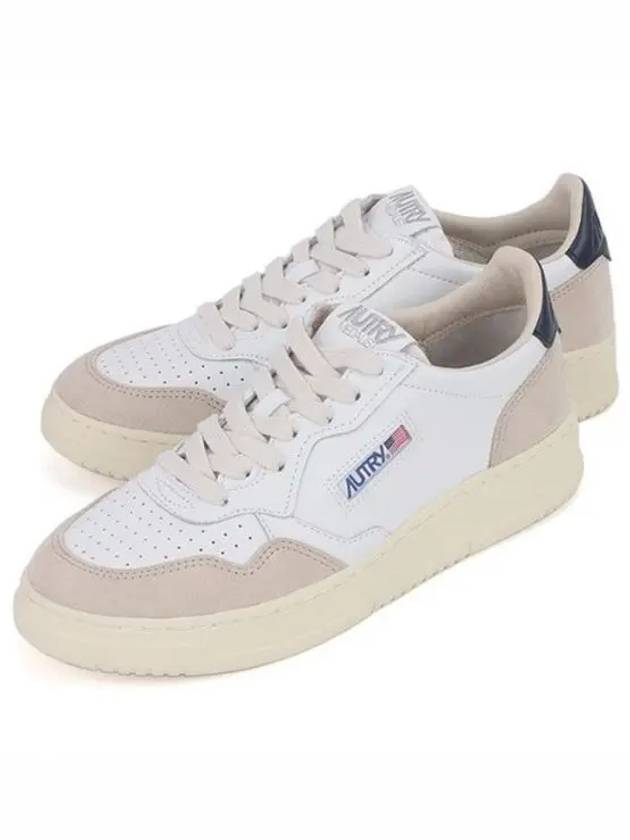 Medalist Navy Tab Low Top Sneakers White Blue - AUTRY - BALAAN 2