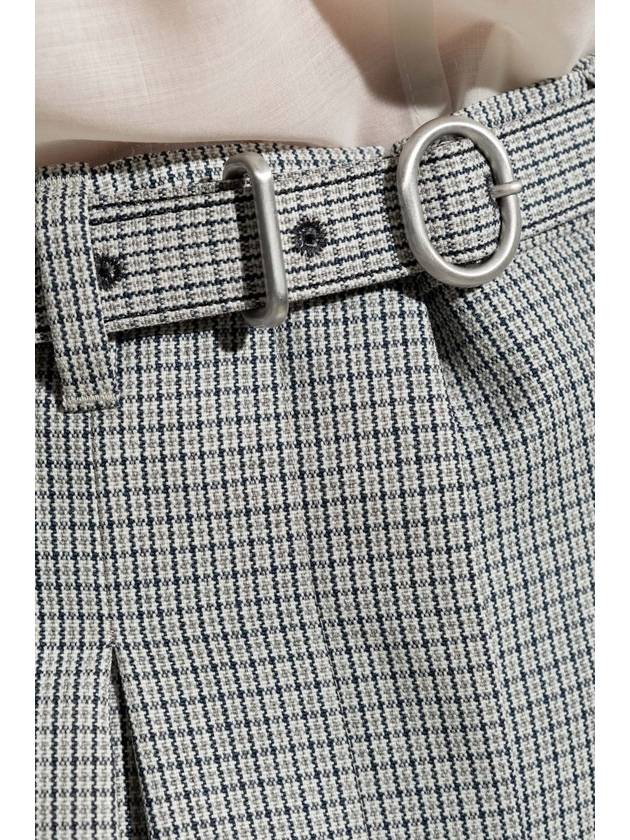 JIL SANDER Plaid Patterned Trousers, Women's, Grey - JIL SANDER - BALAAN 5