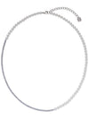 BB Tennis Pearl Necklace Silver - BE/GINS - BALAAN 3