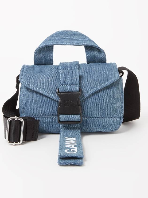 24SS logo denim shoulder bag - GANNI - BALAAN 1