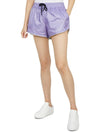 Women's Ripstop Nylon Shorts Purple - MONCLER - BALAAN 6