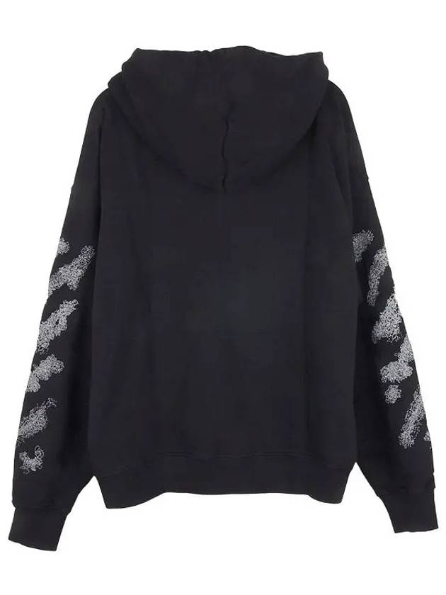 Diag Stripe Print Hoodie Black - OFF WHITE - BALAAN 3