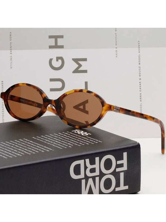 Eyewear Mu Regard Sunglasses Camel - MIU MIU - BALAAN 3