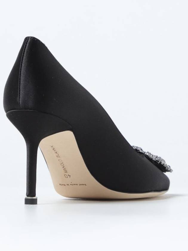 Hangisi 70 Satin Jewel Buckle Pumps Black - MANOLO BLAHNIK - BALAAN 4