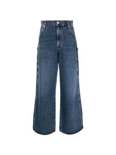 Denim Straight Pants A643 1463 DRKN BLUE - AGOLDE - BALAAN 1