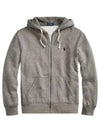 Classic Embroidered Logo Zip Up Hoodie Grey - POLO RALPH LAUREN - BALAAN 2