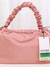 Vegan Arcadia Twill Shoulder Bag Pink Bloom 2302342 - HVISK - BALAAN 3